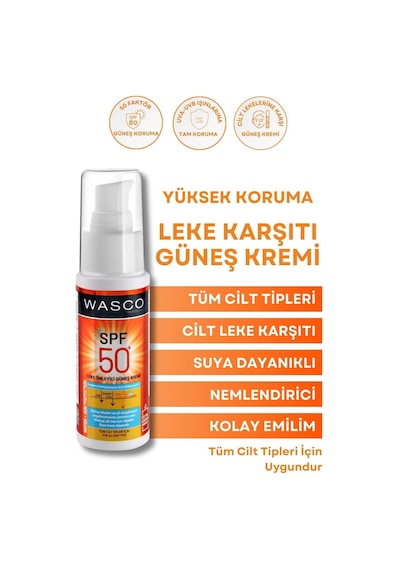 Güneş Kremi Koyu Leke Karşıtı Spf 50+ Faktörlü Çok Yüksek Korumalı Güneş Kremi
