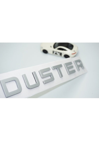 Duster Ön Kaput Gri Abs 3m 3d Yazı Logo Dacia İle Uyumlu