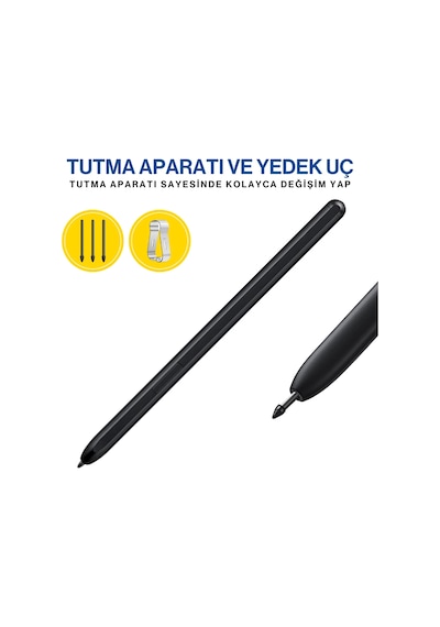Samsung Uyumlu Galaxy Z Flip 4 S Pen İle Dokunmatik Stylus Kalem Ve Yedek Uç