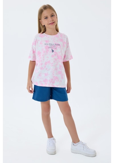 U.s. Polo Assn. Kız Çocuk Pembe Şort Takım Us2520-c-v1 Pembe