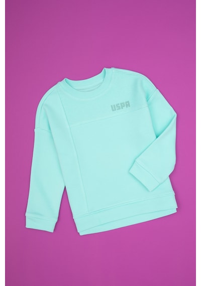 U.S. Polo Assn. Kız Çocuk Mint Bisiklet Yaka Sweatshirt 50317991-VR250