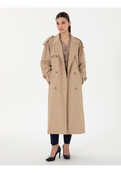 Pierre Cardin Kadın Bej Trençkot 50300859-vr011 Bej