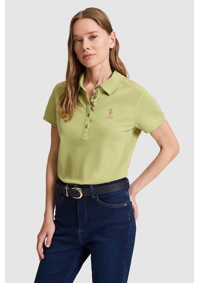 U.s. Polo Assn. Kadın Çağla Tişört Basic 50321798-vr016 Cagla