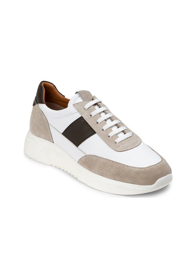 Deery Hakiki Süet Bej Erkek Sneaker Ayakkabı - 01963Mbeje01 Bej