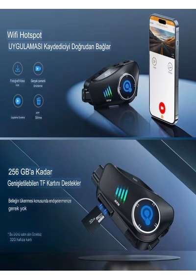 Q-28 Su Geçirmez Wireless 30fps Hd Yatay/dikey 1920^1080p Video M