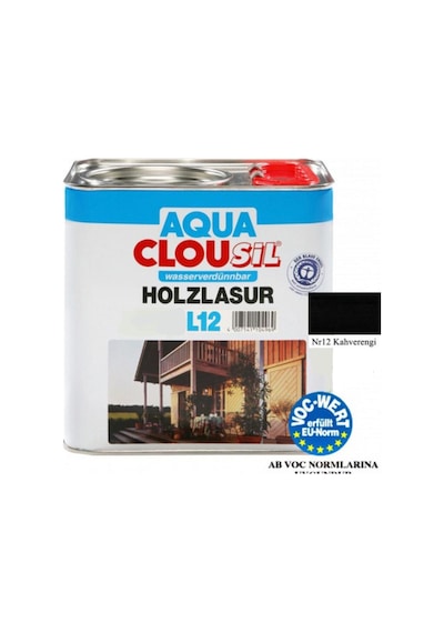 Su Bazlı Ahşap Koruyucular2,5ltclou Nr:12 Kahve Su Bazlı Ahşap Koruyucu 2,5lt-4636
