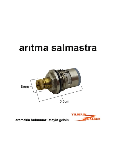 Arıtma Musluk Salmastrası 3.5 Cm Aç Kapa Küçük Boy Musluk Kısa Bo
