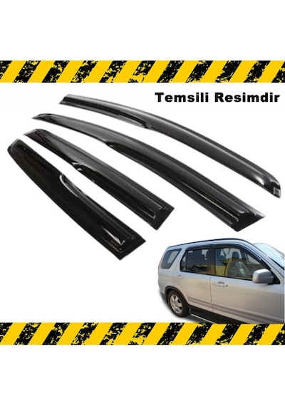 Honda Crv Mügen Cam Rüzgarlığı 2002 - 2007 Arası 4 Lü Set N11.33650