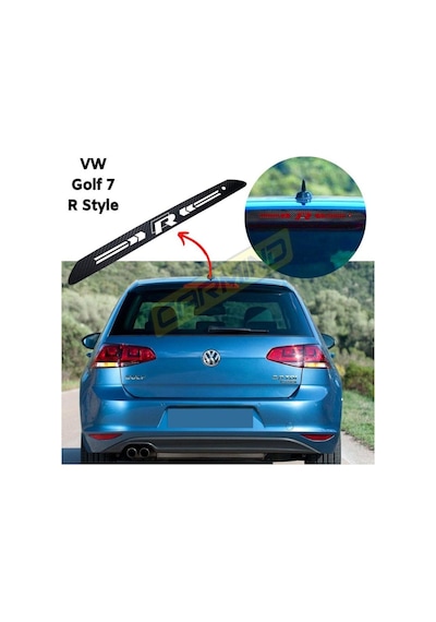 Vw Golf 7 R Style Karbon Arka Fren Lambası Sticker