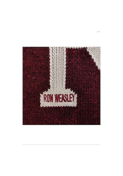 Harry Potter Ron Weasley Kazak Lisanslı Bordo R Harfli Unisex Koleksiyon Ürün - Xs Beden