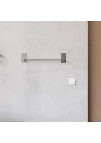 Zift Unique Ömür Boyu Paslanmaz Çelik Havlu Askısı - Yapışkanlı Montaj Havluluk - 45cm Banyo & Tuvalet Havlu Tut Çok Renkli