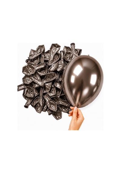 Truffle Renk Lateks Krom Balon 15 Cm - 10 Adet Kahverengi