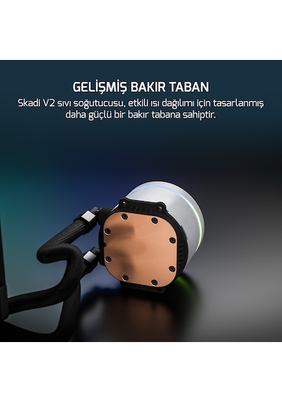 Gamepower Skadi V2 240 Argb 240mm Sıvı İşlemci Soğutucusu Am5 Ve