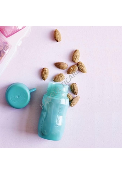 Tupperware Mini Eko Şişe 90 Ml Turkuaz İlaç Kuruyemiş Şişesi