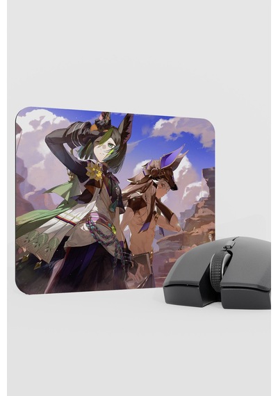 Tighnari Genshin Impact Anime Gacha V5 - 22x18 Gaming Mouse Pad Fare Altlığı