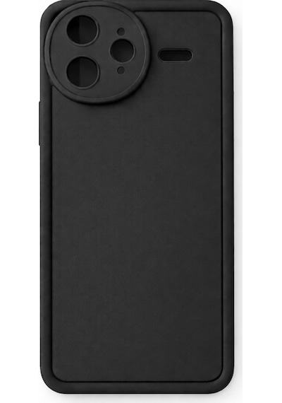 Mi Redmi K80 Pro Ve Poco F7ultra Uyumlu Kamera Çıkıntılı Mat Silikon Telefon Kılıfı Siyah
