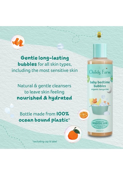 Organik Mandalina Özlü Uyku Öncesi Bebek Banyo Köpüğü 250ml Çok Renkli