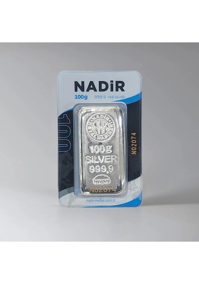 100 Gram Gümüş Külçe