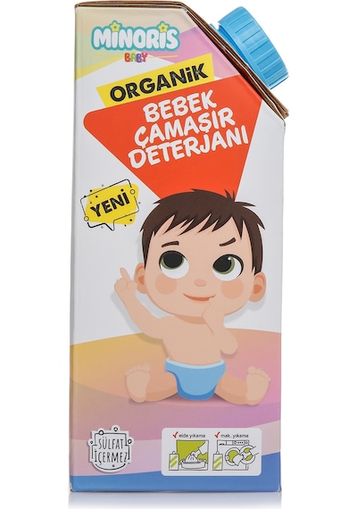 Minoris Baby Organik Bebek Çamaşır Deterjanı 1 L 50 Yıkama