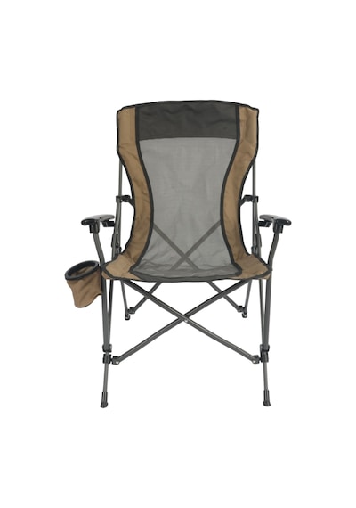 Funky Chaırs Safari Xl Katlanabilir Kamp Piknik Plaj Sandalyesi - 150 Kg Taşıma Kapasiteli, Taşıma Çantalı, Büyük Boy, Fileli Kahverengı