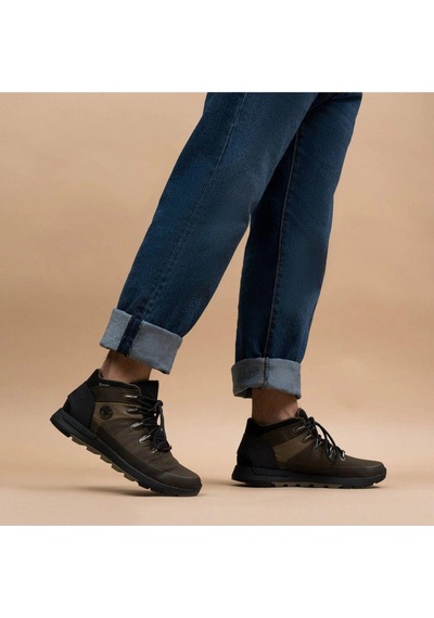 Timberland Sprint Trekker Mid Lace Up Waterproof Erkek Yeşil Bot-4057 Mılıtary Olıve