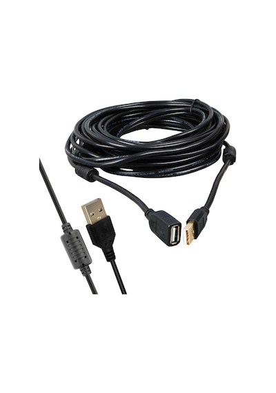 Powermaster Pm-11955 Usb 2.0 Siyah Chipset 10metre Usb Uzatma Kablosu