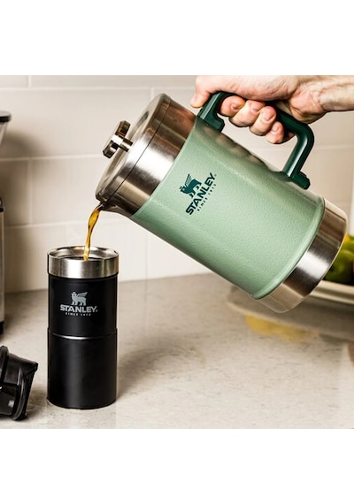 Stanley Klasik French Press Termos 1.4 Lt - Hammertone Green