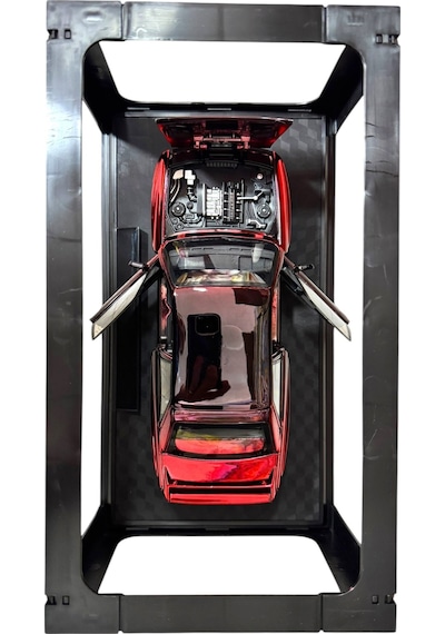 1:24 Metal Model Koleksiyon Araba Bmw M3 Karartılı Kırmızı 19 Cm Döner Ön Tekerler