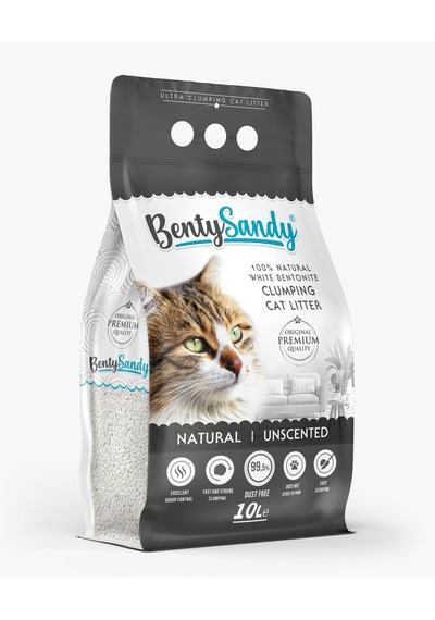 Benty Sandy Naturel Kokusuz Kedi Kumu 10 L
