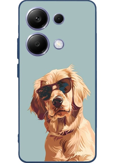Poco X7 Pro Uyumlu Karizmatik Köpek Baskılı Silikon Kılıf Renkli