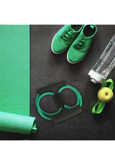Omilife Plates Jimnastik Yoga Squat Aleti Kas Germe Güçlendirme Egzersiz El Kol Kondinasyon Lastiği Çok Renkli