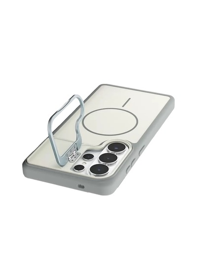 Mey İthalat Samsung Galaxy Uyumlu - S26 Ultra Pale Magsafe Standlı Kapak - Beyaz