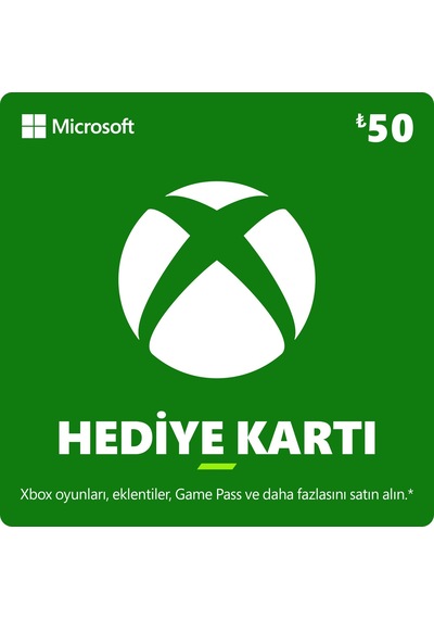 Microsoft Xbox Hediye Kartı 50 TL