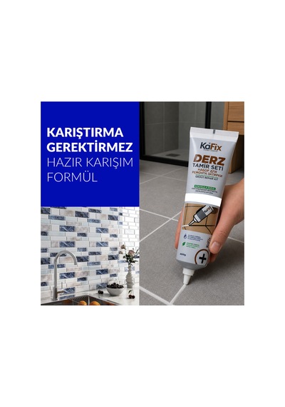 Hazır Derz Dolgu Tüpü Beyaz 400 Gr Hızlı Kuruyan Derz Tamir Ve Yenileme Tüpü