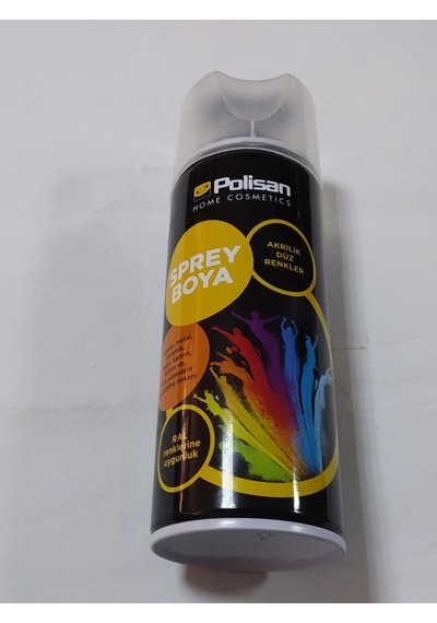 Polisan Sprey Boya Plastik Yüzey 400 ML Mat Siyah