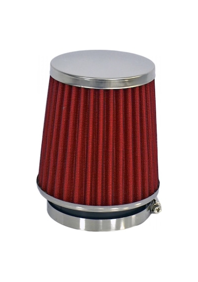 Carub BR4686101 Tuning Hava Filtresi 2 Aparatlı Krom-Kırmızı