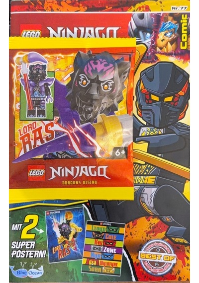Lego Ninjago Aylık Dergi Nr.77 - Lord Ras Minifigür - Almanca
