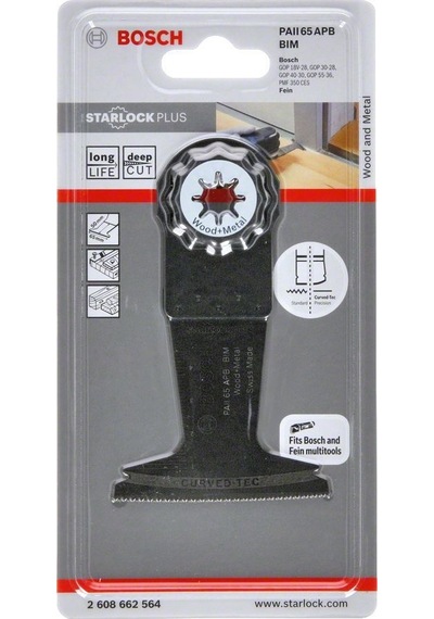 Bosch PAII 65 APB 1'li S-Plus Daldırma Testere Bıçağı - 2608662564