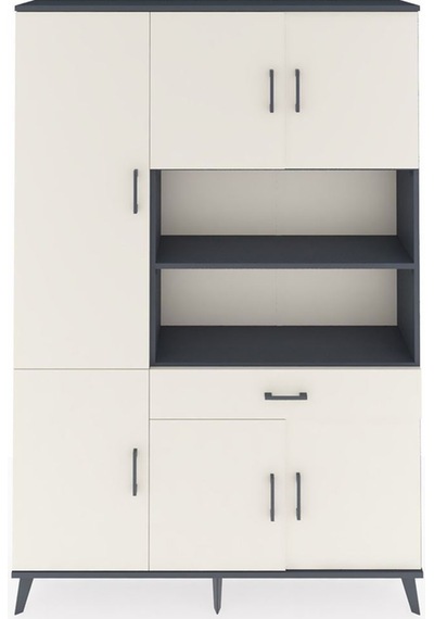 Arges Dolap 10 Raflı Tek Çekmeceli 6 Kapaklı 132x30x195 Antrasit-aytaşı/aytaşı Aytası/aytası Arges Dolap 10 Raflı Tek Çekmeceli 6 Kapaklı 132x30x195 Antrasit-aytaşı/aytaşı Aytası/aytası