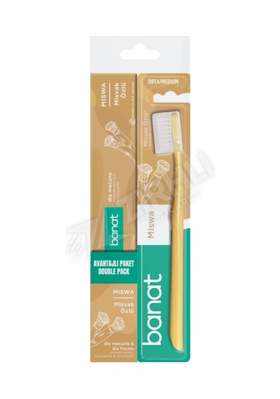 Banat Misvak Orta Diş Fırçası + 50 Ml Macun Set