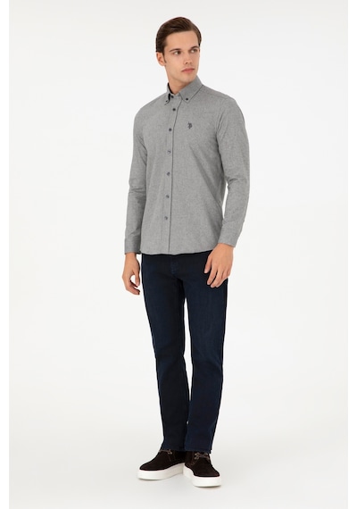 U.s. Polo Assn. Erkek Antrasit Gömlek Desenli 50296626-vr006 Antrasit U.s. Polo Assn. Erkek Antrasit Gömlek Desenli 50296626-vr006 Antrasit
