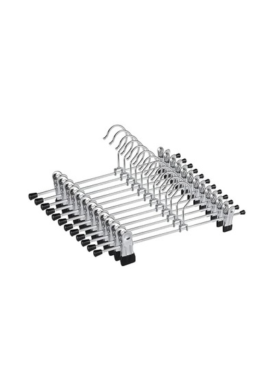 5 Li Metal Pantolon Ve Etek Askısı 360 Dönebilen Kancalı, Ayarlanabilir Çoklu Askı, Dolap İçi Yer Tasarruflu Elbise Askısı, Pantolon, Etek, Şal, Çorap Düzenleyici Set 30 Cm 4 Renk