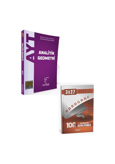 Karekök 2027 Ayt Analitik Geometri Konu Anlatımlı Soru Bankası+anla Kazan Paragraf Deneme