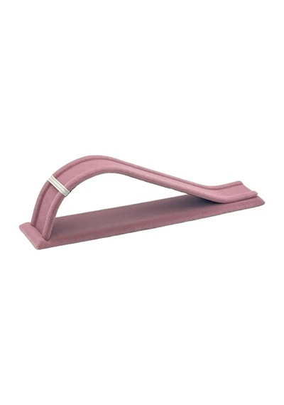 Tekli Yatay S Bileklik Ve Tesbih Standı Süet Pembe Pembe