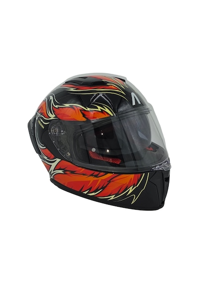 Arwic Fullface Motosiklet Kaskı Ar953 Draco Güneş Vizörlü Ece-r 22.06 Siyah-kırmızı