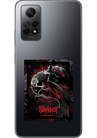 Xiaomi Redmi Note 12 Pro Uyumlu Şeffaf Kılıf Slipknot Tasarımlı