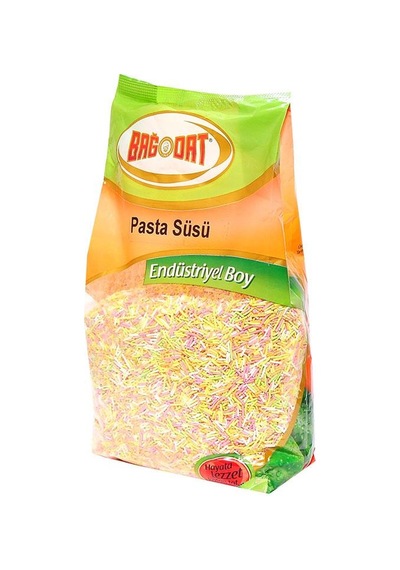 Bağdat Baharat Endüstriyel Boy Pasta Süsü Renkli 1 KG