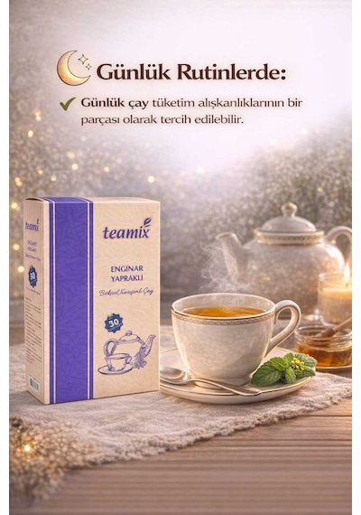 Enginar Çayı-enginarlı Çay-enginar Yapraklı Deve Dikeni Tohumlu Bitkisel Karışımlı Çay 60 G 30 Süzen Poşet