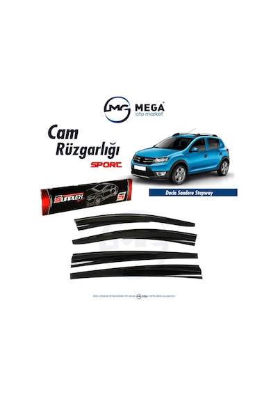 Dacia Sandero Stepway Cam Rüzgarlık