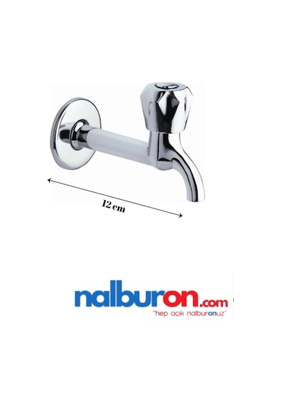 Sms Uzun Tuvalet Bahçe Çeşme Balkon Lavabo Wc Musluğu Gümüş